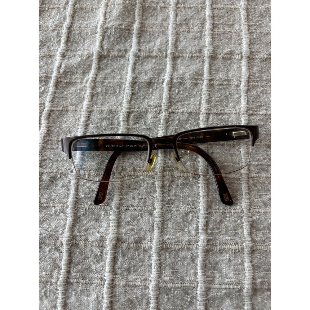 Versace MOD. 1184 1269 Rectangle Havana Brown Eyeglasses Glasses Frame 53*18*140